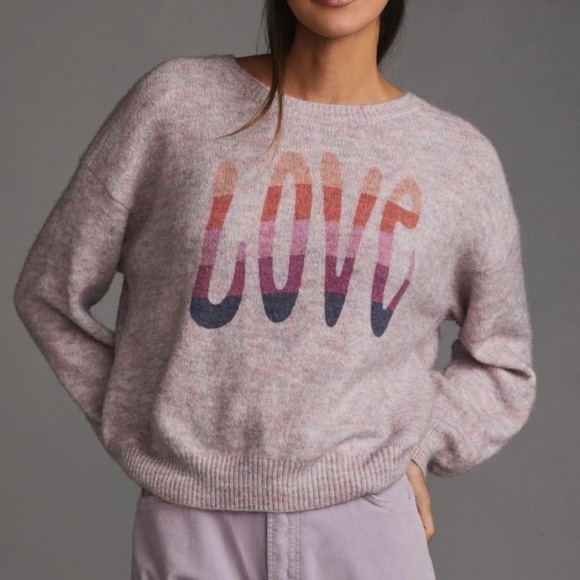 Pink Sundry 'LOVE' sweater - Picture 1 of 5